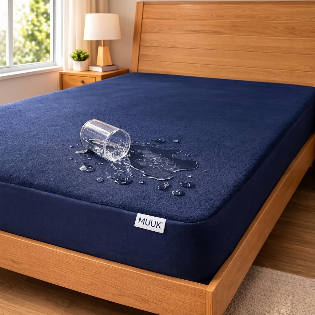 Waterproof Mattress Protector - Grey, King Size -9