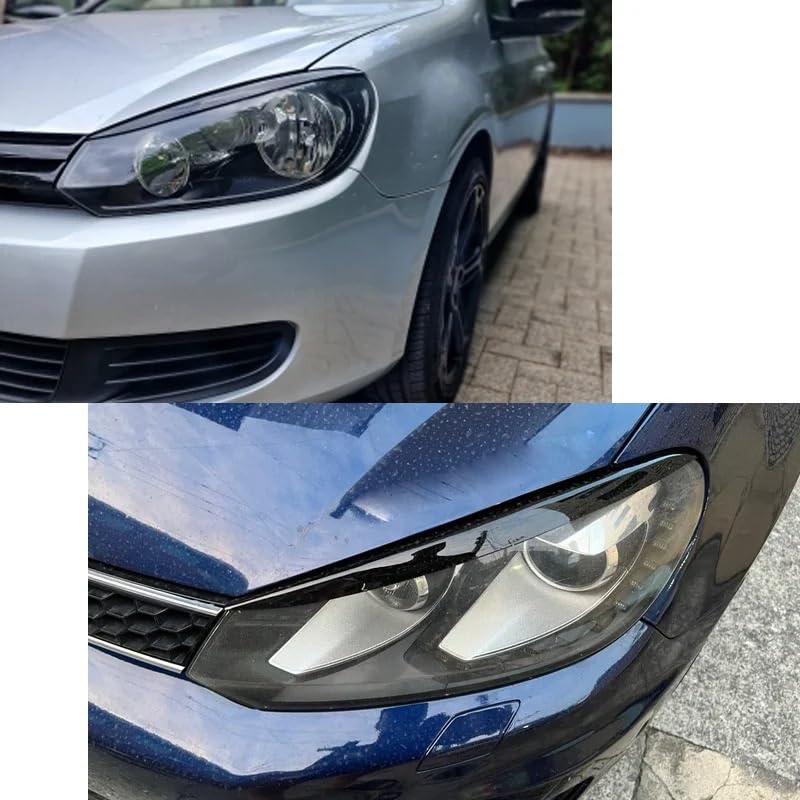 Cache-Sourcils de Phares Masquage Défauts Optiques Golf 6 MK6 GTI 2008