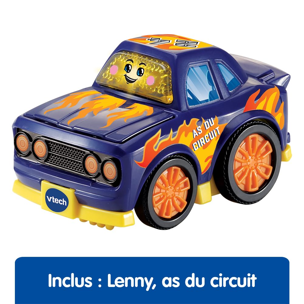 VTech - Tut Tut Bolides Série Pro, Coffret Trio Pro, 3 Voitures Enfant, Police, Camion de Pompiers et Voiture de Course, Jouet Musical et Sonore, Cadeau Enfant de 2 Ans à 6 Ans - Contenu en Français - 5