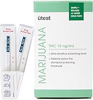 Vista 1 de Prueba de drogas instantánea THC en el hogar, prueba de detección de cannabis de un solo panel de 15 ng/ml, kit de prueba de orina de marihuana