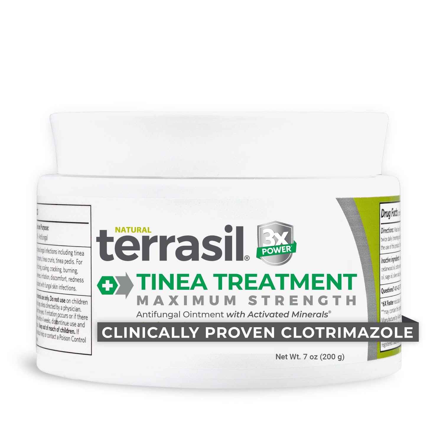 Terrasil Tinea Max 200gm Jar – 6X Faster Relief Natural Anti-Fungal Ointment for Tinea Versicolor, Corporis, Cruris and Pedis