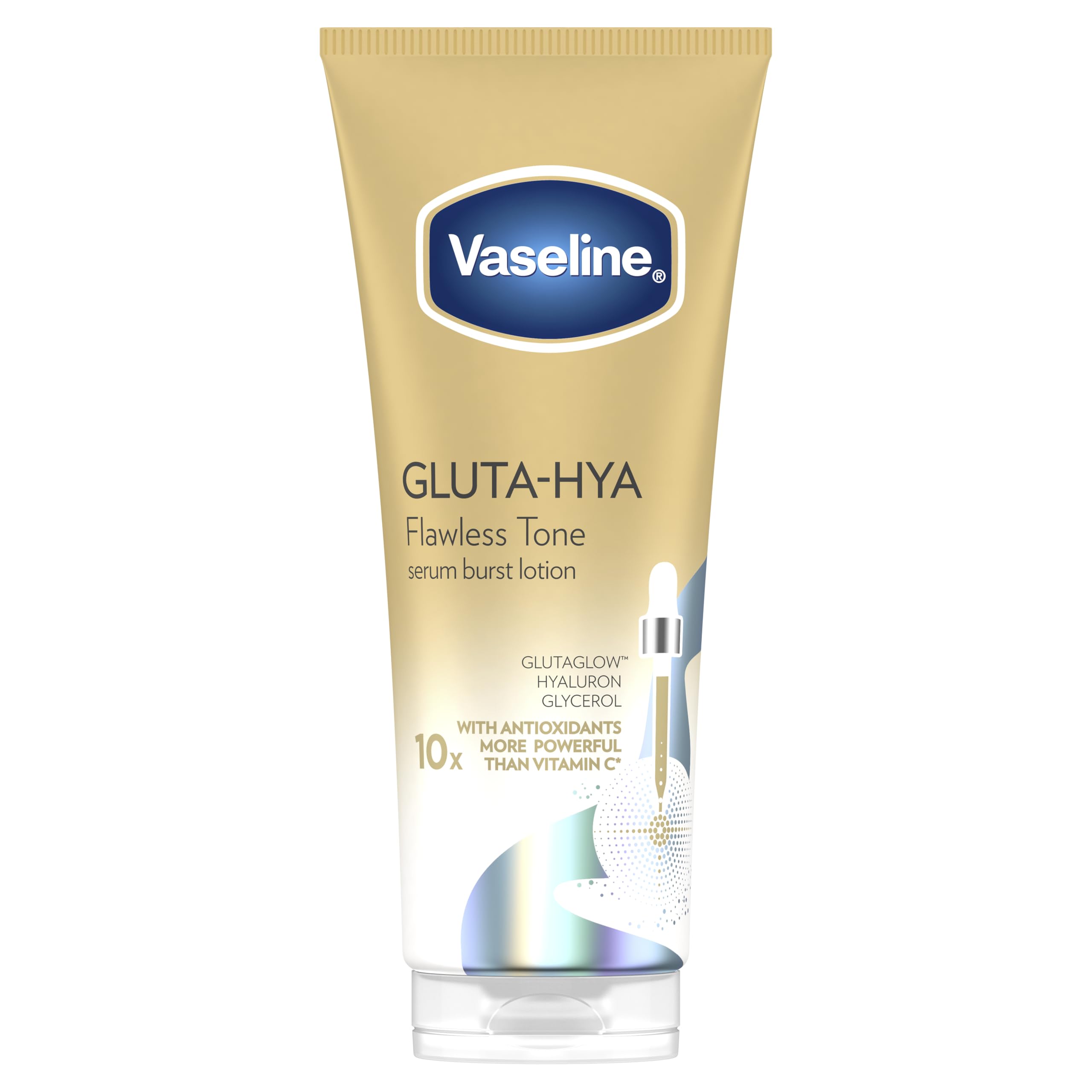 Vaseline Gluta-Hya Flawless Tone Body Lotion 200ml & Cocoa Lip Balm, 20g Duo
