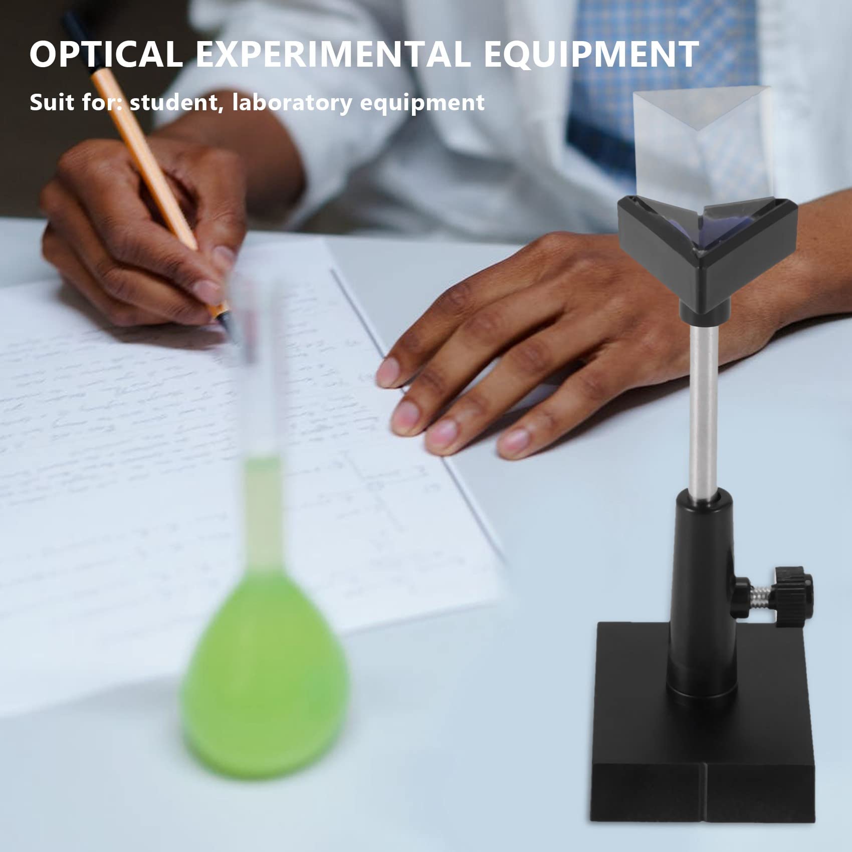 Juego de Experimentos de Óptica Física Lente Convexa Lente Cóncava Prisma Triangular Espejo Plano Lente Óptica un Espejo Convexo