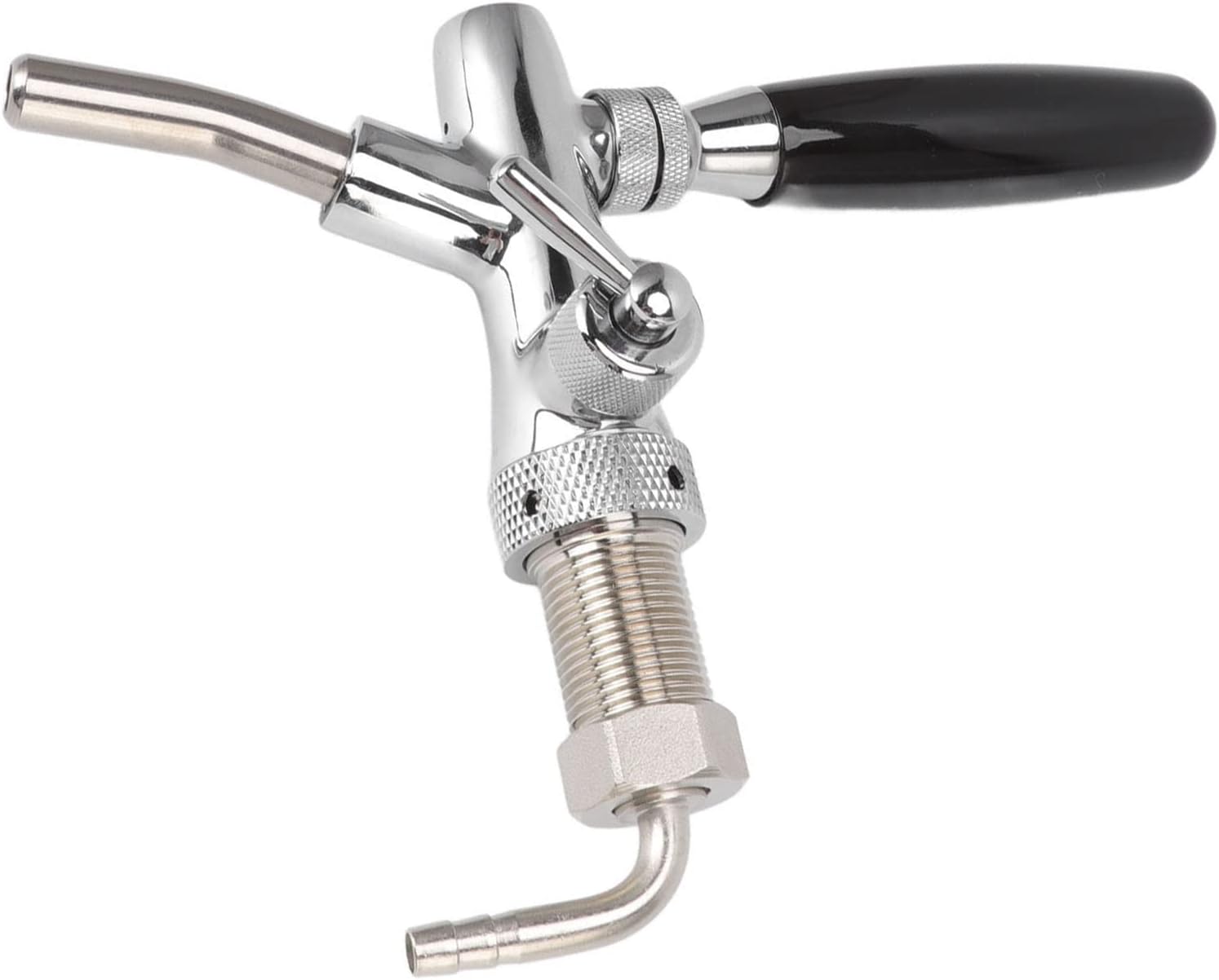 G5/8 Beer Tap Faucet, Stainless Steel 304 Draft Beer Dispenser Faucet, Beer Flow Control Tool with Smooth Pour Design for Bar Homebrew Kegerator Beer Tower