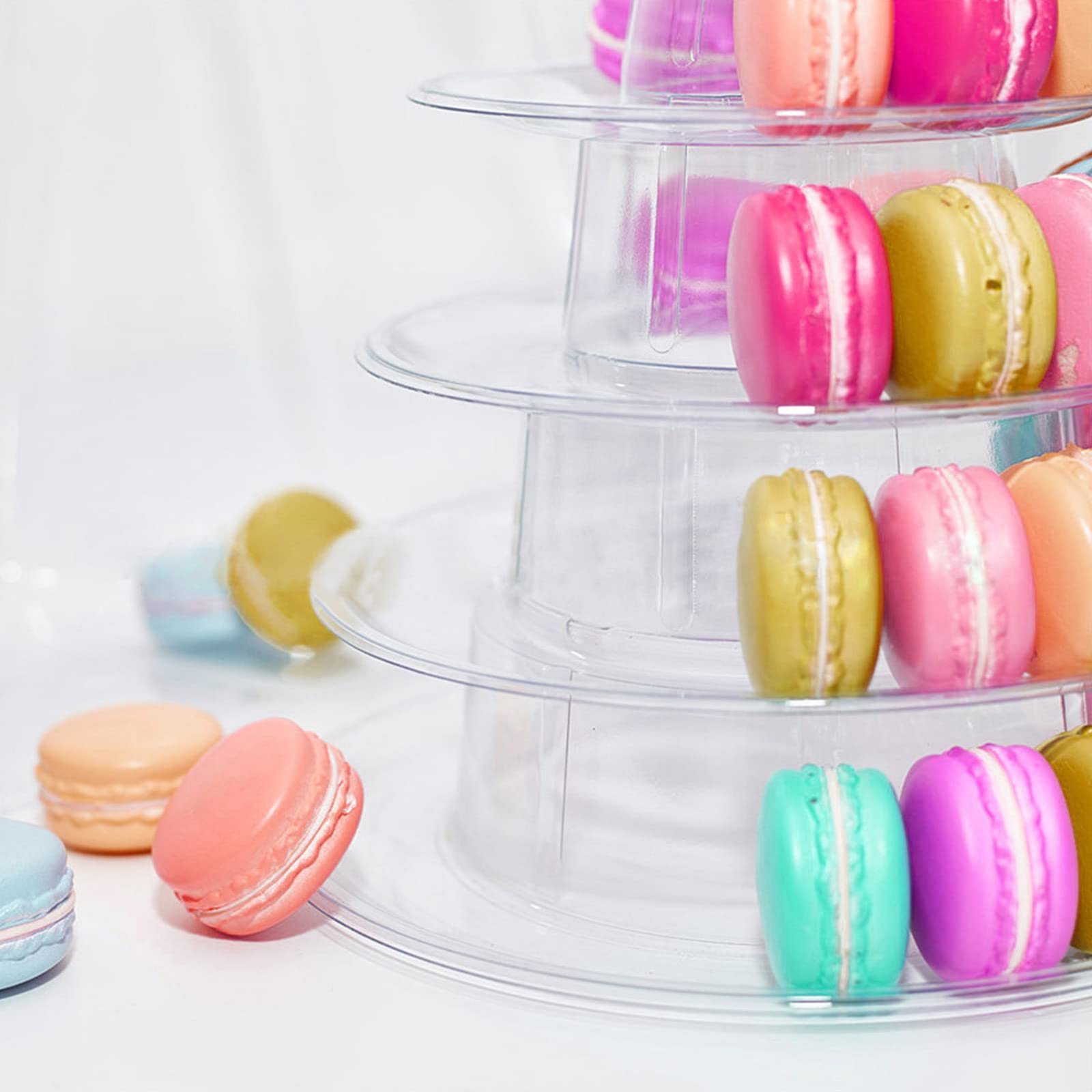 PANGBOER Présentoir à macarons carré à 5/9 niveaux pour gâteaux, fêtes, mariages, gâteaux