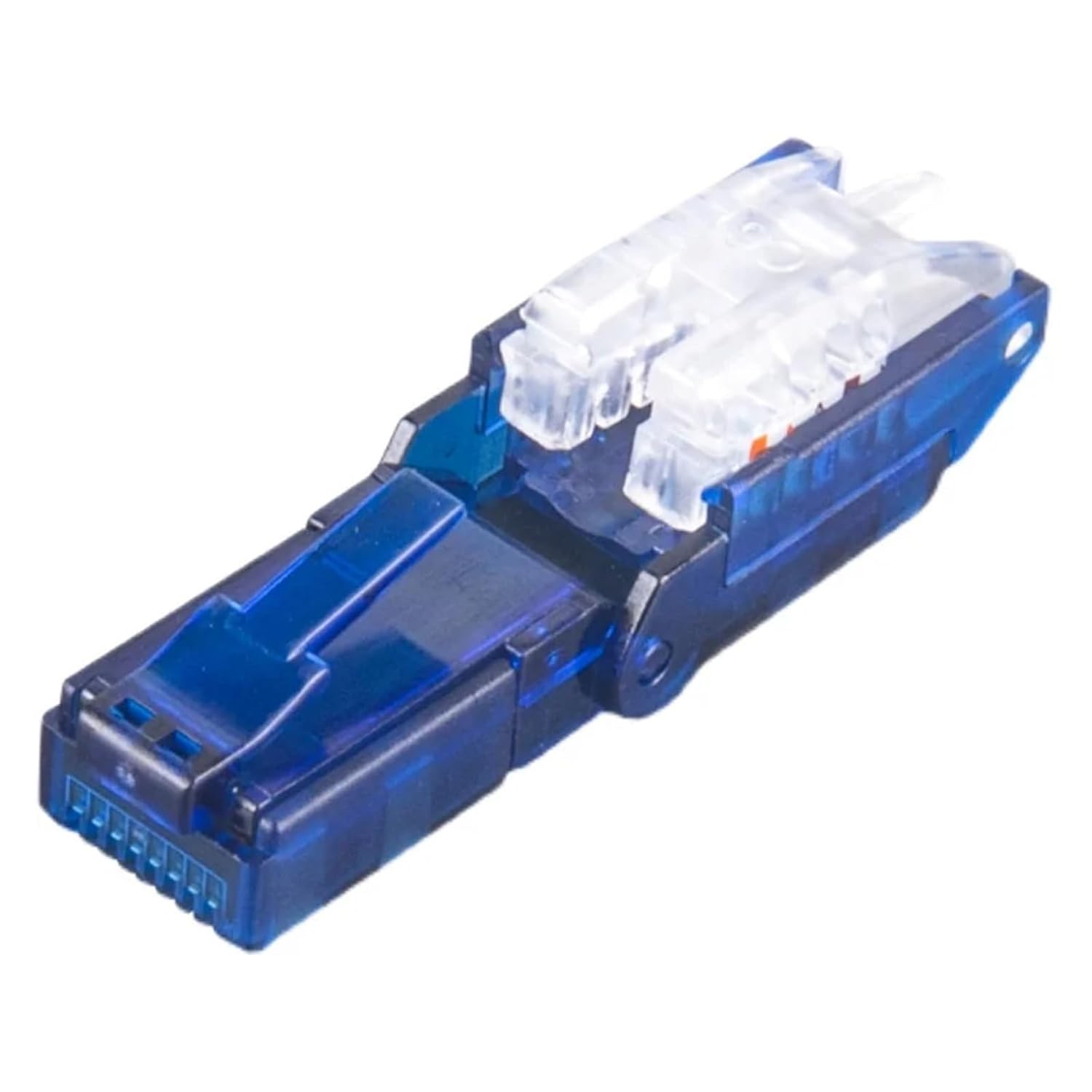 RJ45 Cat6 UTP Field Connector Modular Crimp Design Compatible with Cat.5e/6 24AWG-26AWG Installation Cable