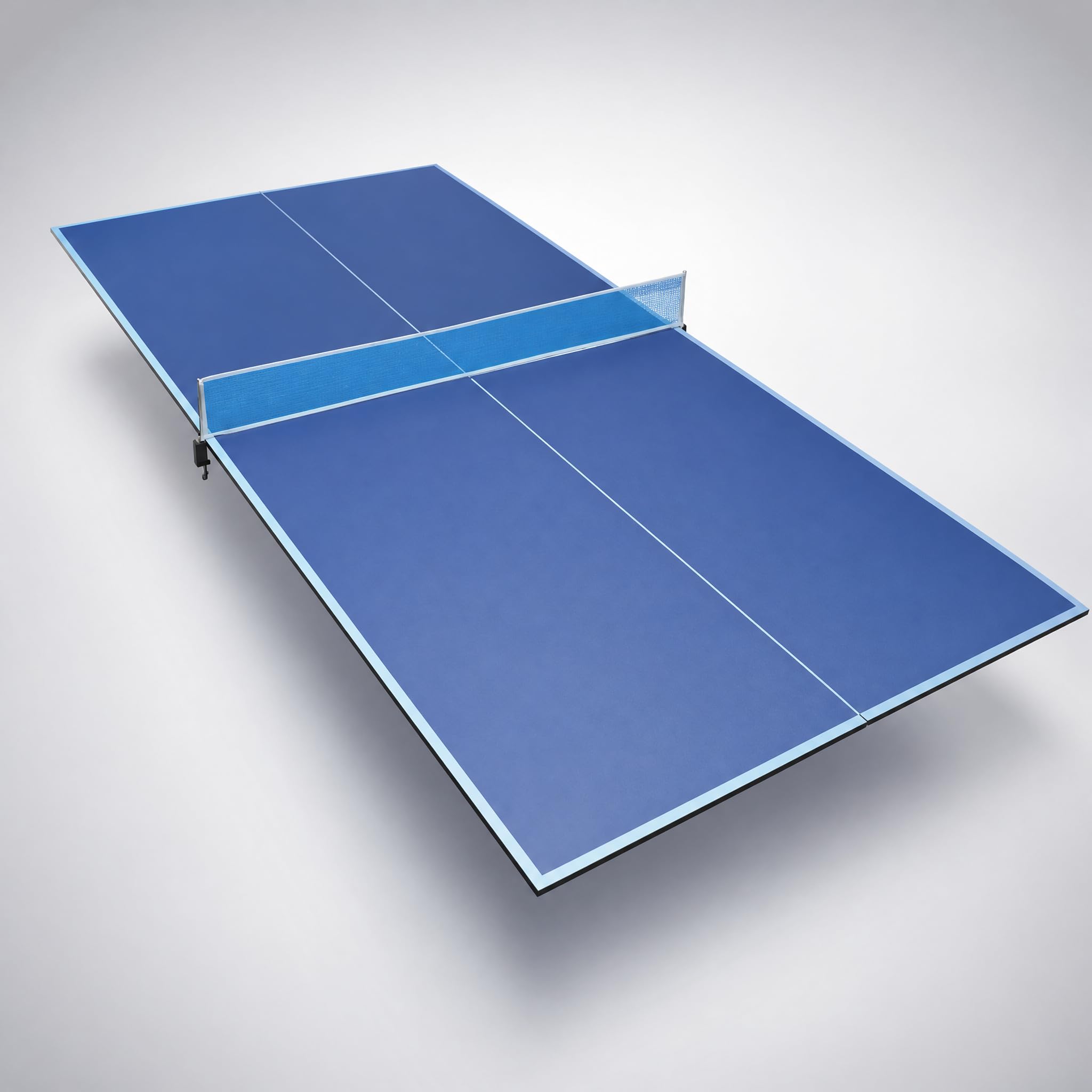 Mesa de ping pong plegable, ahorra espacio, resistente a la intemperie, mini mesa de ping pong plegable para exterior e interior, pequeña con soporte
