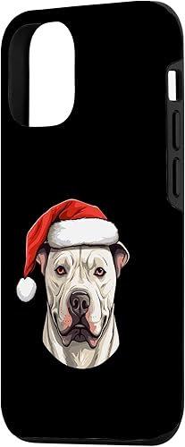 Vista 5 de iPhone 14 Pro Max Dogo Argentino Dog Prortrait Xmas Christmas Case