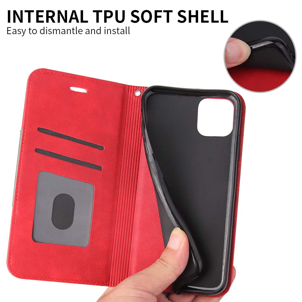 32nd Custodia A Portafoglio In Pelle PU Per Huawei P40 PRO – Cover Con Slot Carte E Chiusura Magnetica – Nero