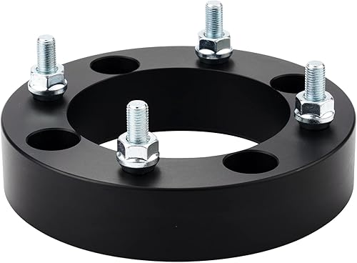 Vista 442 de KAX Espaciadores de rueda de 0.236 x 5.315 in, espaciadores de rueda centrados de 2 pulgadas y 6 lengüetas para F-15-0, Expedition, Mark LT, Negro