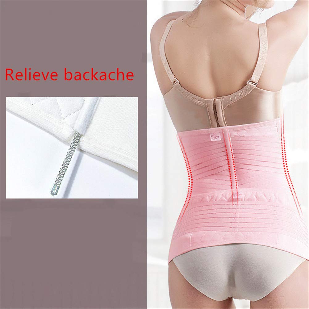 Fascia per Il Ventre Postpartum Cintura Premaman/Cintura pelvica C-Section Recovery Body Support Postnatal Band 3 in 1,Rosa,XXL