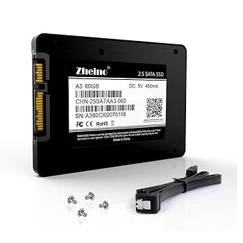 Amazon | Zheino SATA SSD 60GB 内蔵SSD 2.5インチ 7mm厚 3D