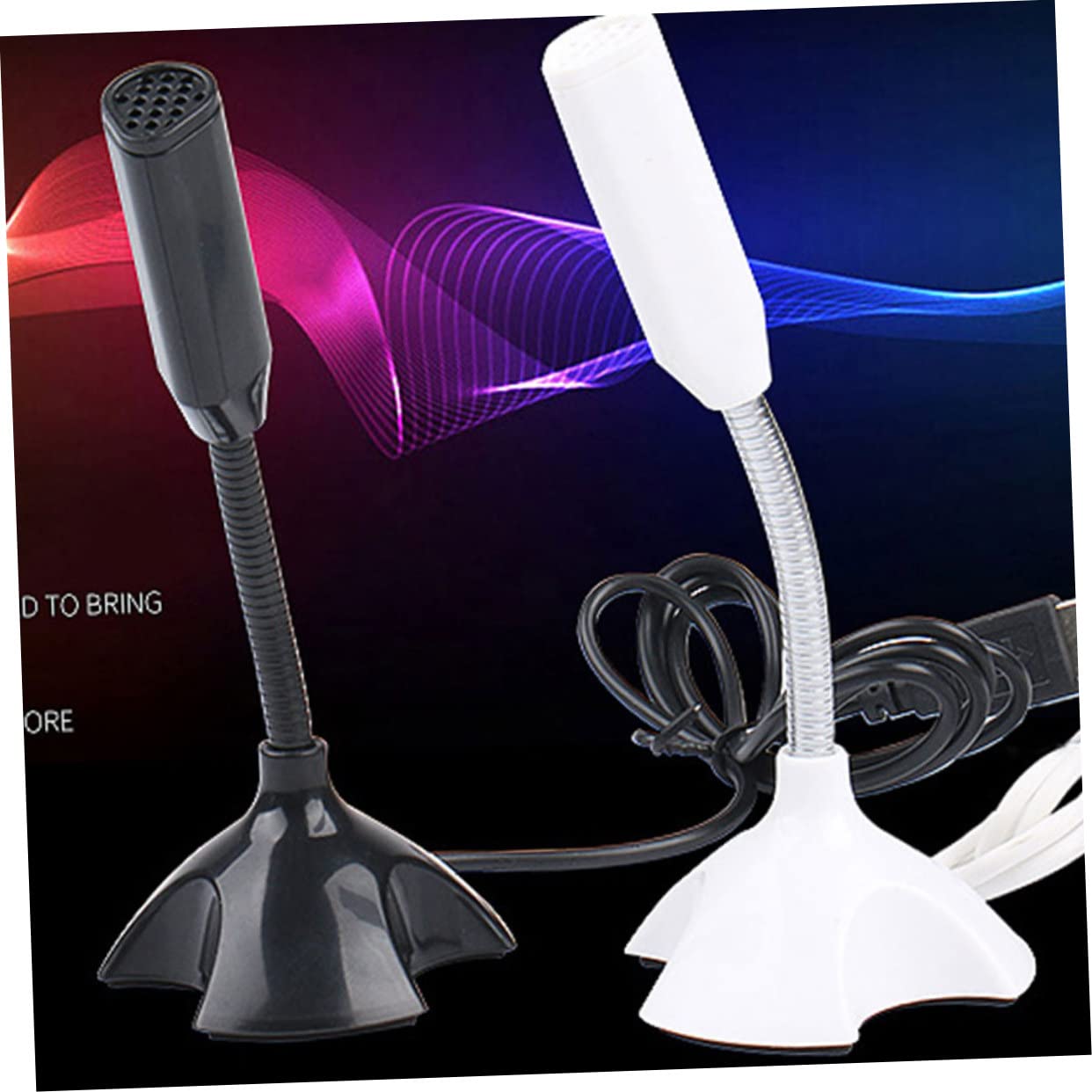 balacoo Portable USB Microphone for Convenient Receiver for Online Conference Voice Recording and Streaming Black Durable Compatible