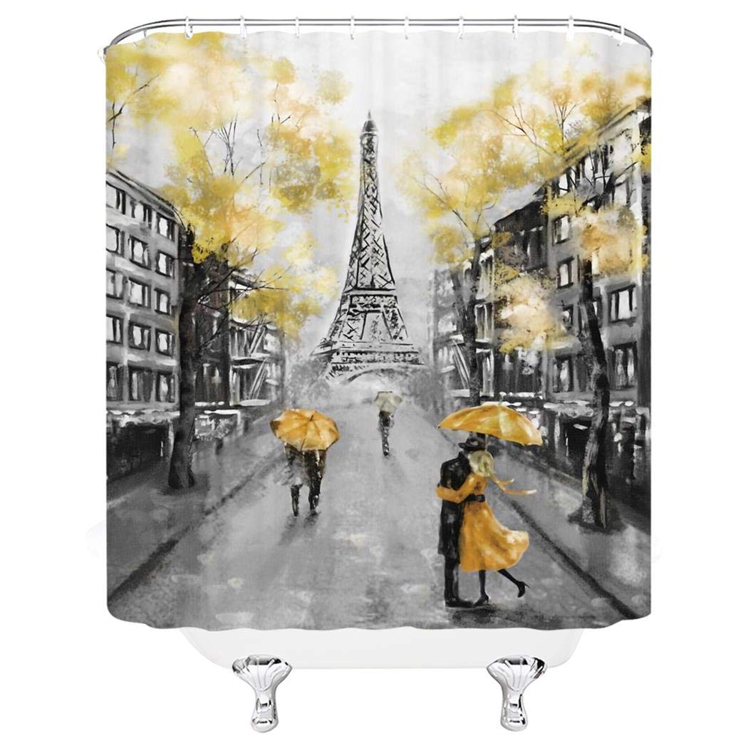 Eiffel Tower Shower Curtains Curtains & Drapes