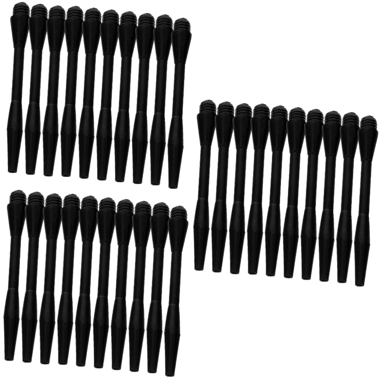Abaodam 2sets Shafts Replacement Nylon Shafts Thread Stems for Outdoor and Competitive Play 50pcs*2