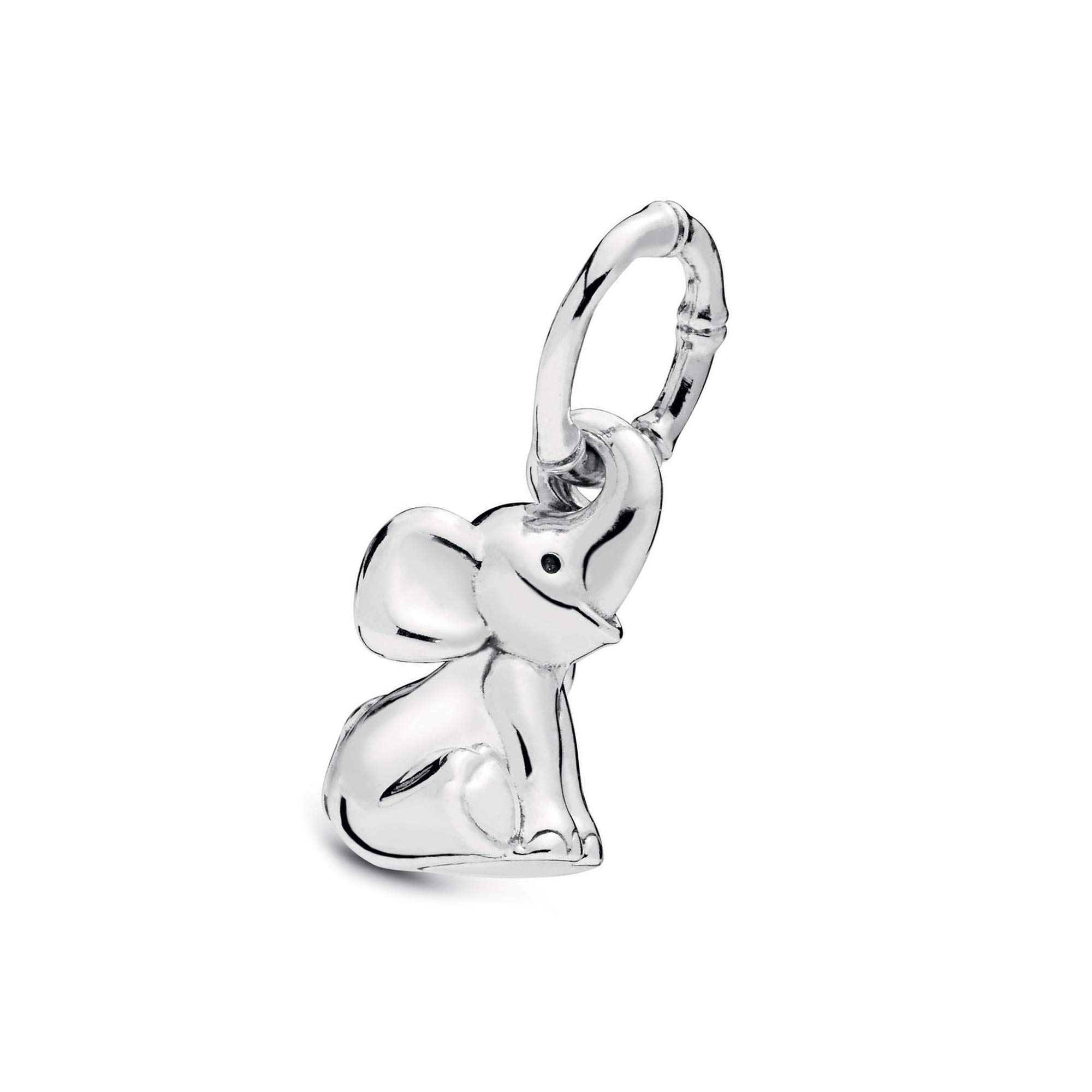 MiniJewelryElephant Charm fits Pandora Bracelets Women Sterling Silver Bamboo Lucky Animal Family Birthday Christmas