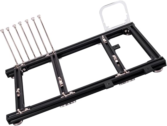 Open Air PC Case, Open Frame Computer Case PC Test Bench Computer PC Case DIY Open Frame Aluminum Alloy ATX Overclocking Test Platform