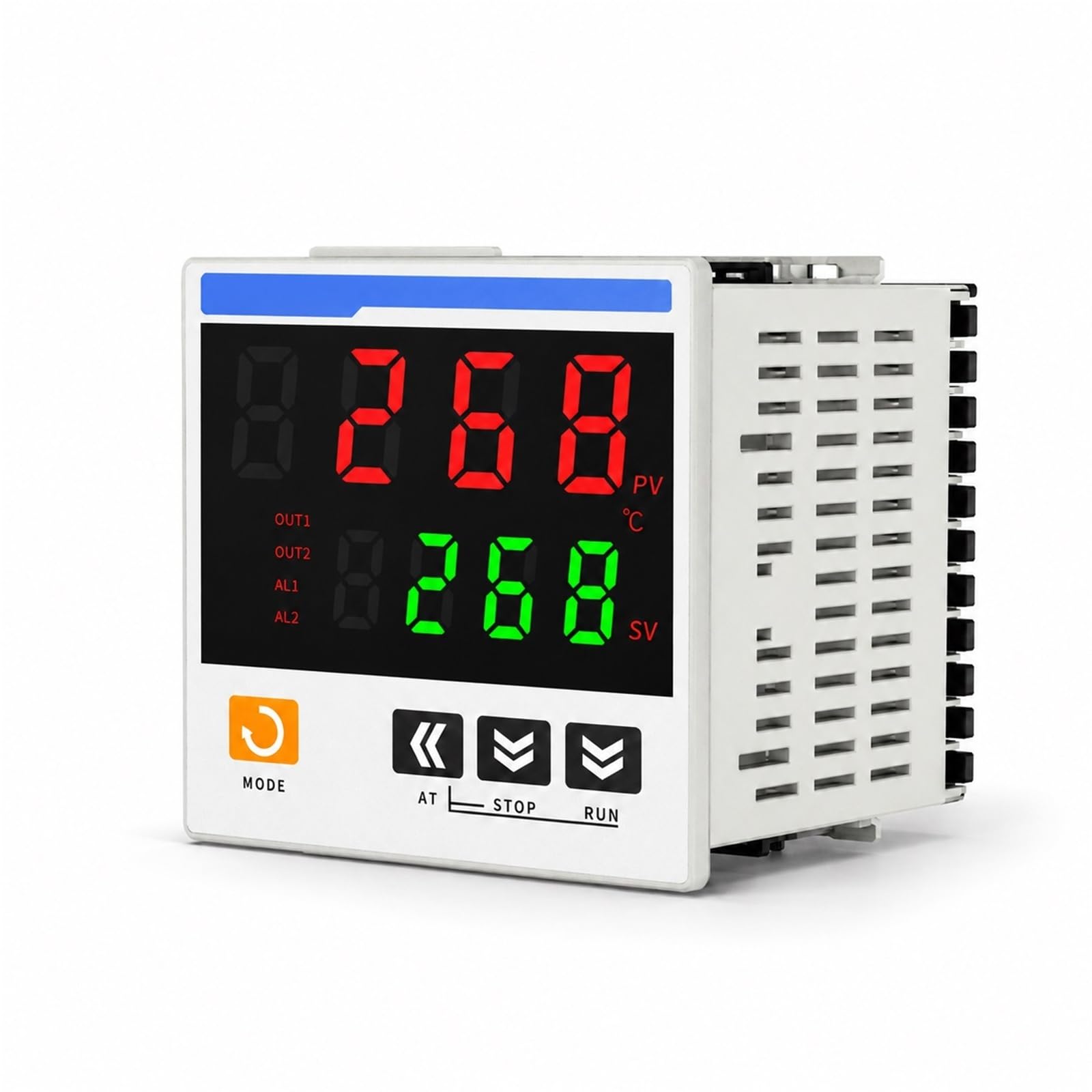 CTN4L-411 Controlador de Temperatura Digital PID Inteligente 96x96 mm Termostato con Pantalla Dual Entrada Universal K E J L T R S PT100 CU50 Salida de Relé SSR(CTN4L-43A1R)
