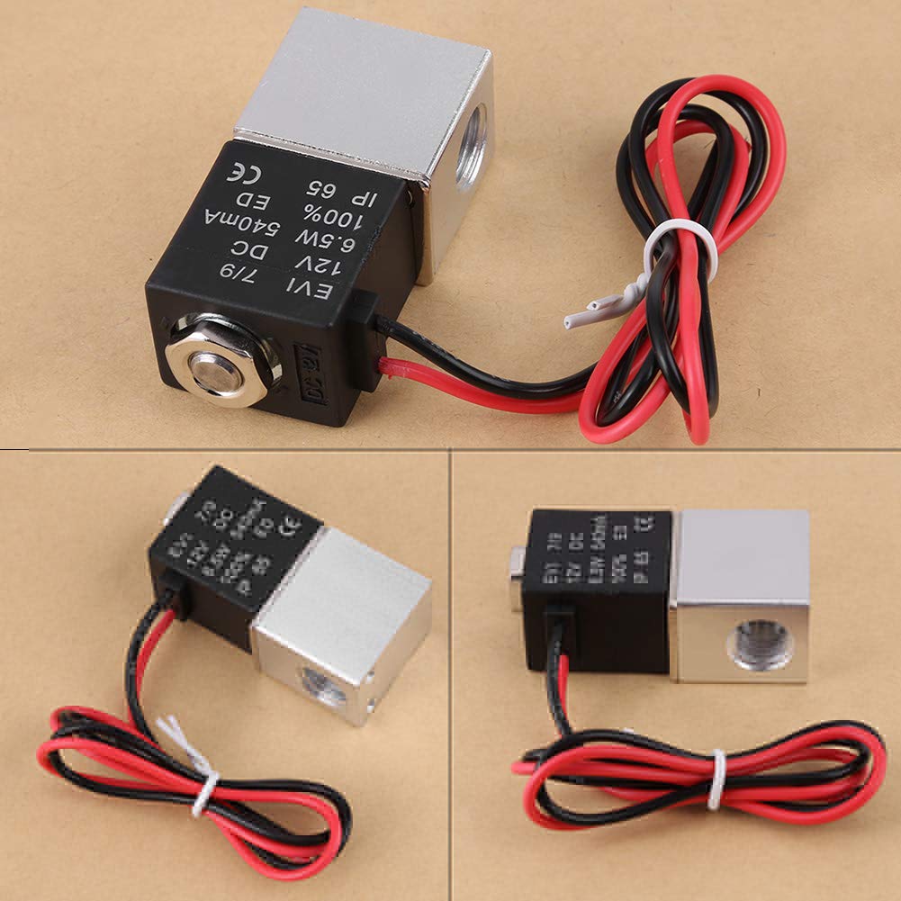 Válvula Solenoide Mini De Aire, Normalmente Cerrada, 2 Vías, DC 12V, Ideal Para Control Neumático En Proyectos