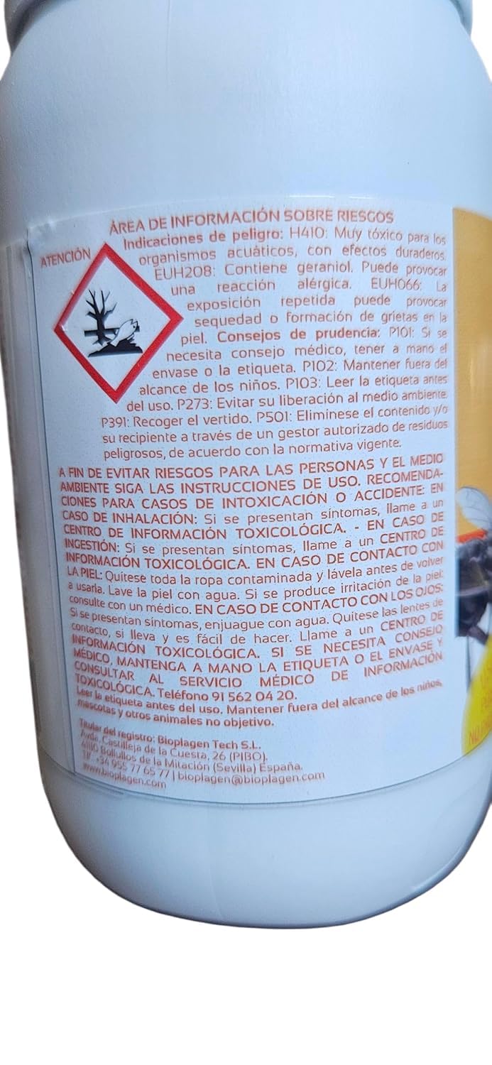 CIPERMETRINA 9,3% Insecticida Acaricida Concentrado 1L Mosquitos Moscas Pulgas