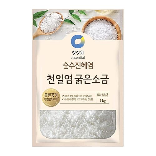 Miniatura 1 de Chung Jung One Sal marina gruesa natural de calidad coreana para la salmuera Kimchi la joya de la isla de Sinan 1 kg 22lbs 1 paquete