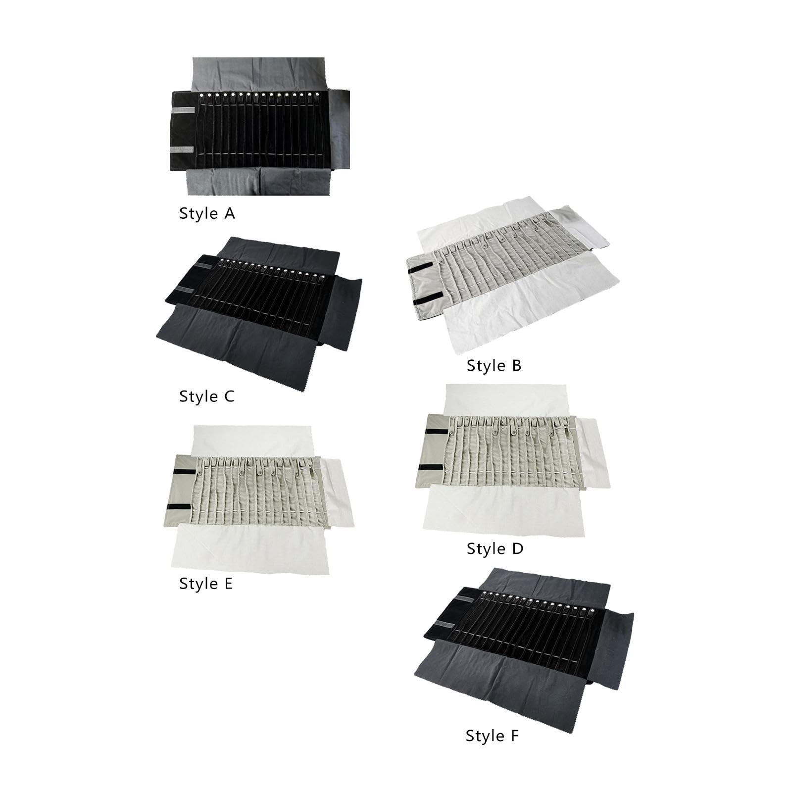 Astuccio Arrotolabile per Gioielli, Grande capacità, Multifunzionale, Portatile, Organizer per Collane