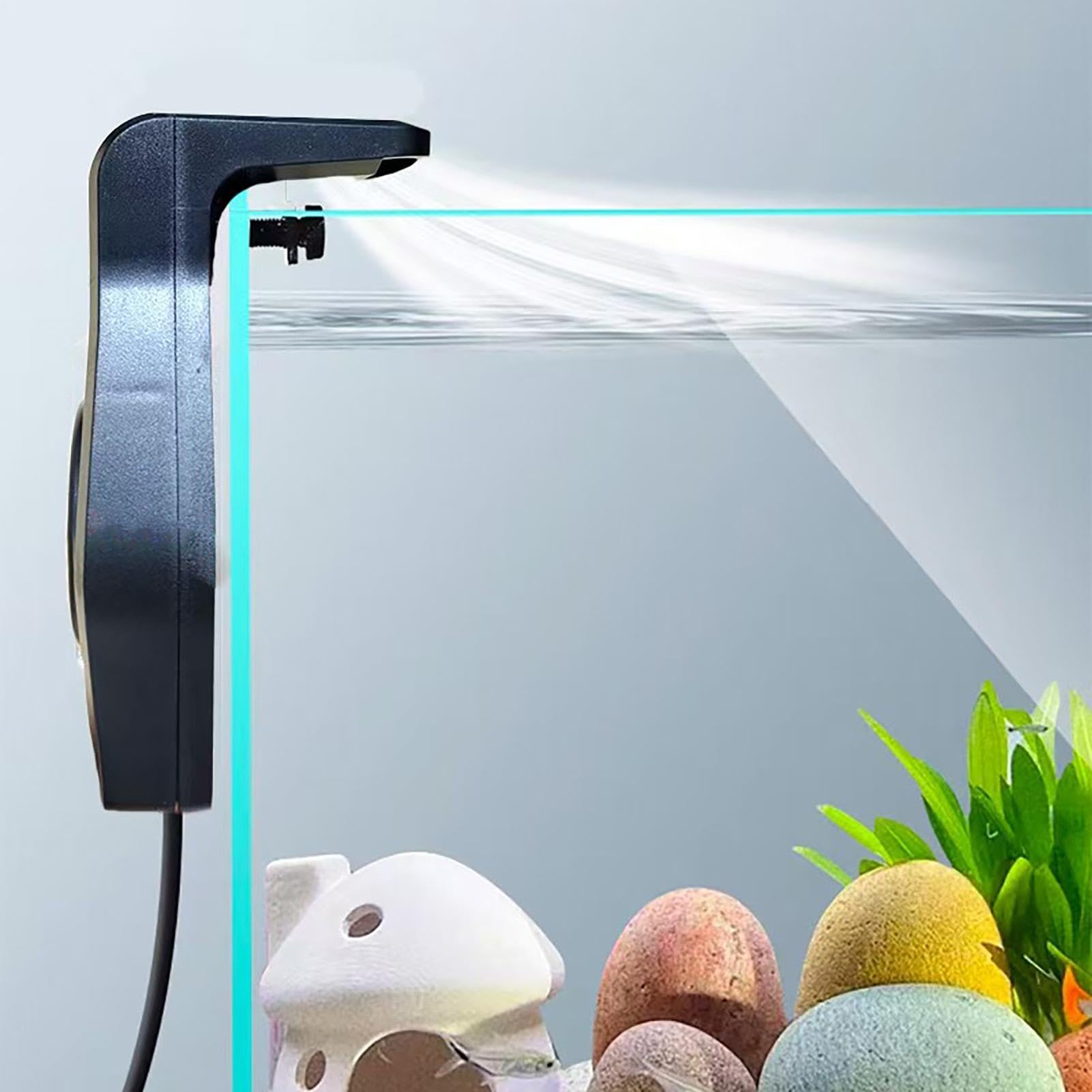 Ventola di raffreddamento per acquario, compatto per acquario, 2 dispositivi di raffreddamento per acquari, per casa, soggiorno, posto di lavoro