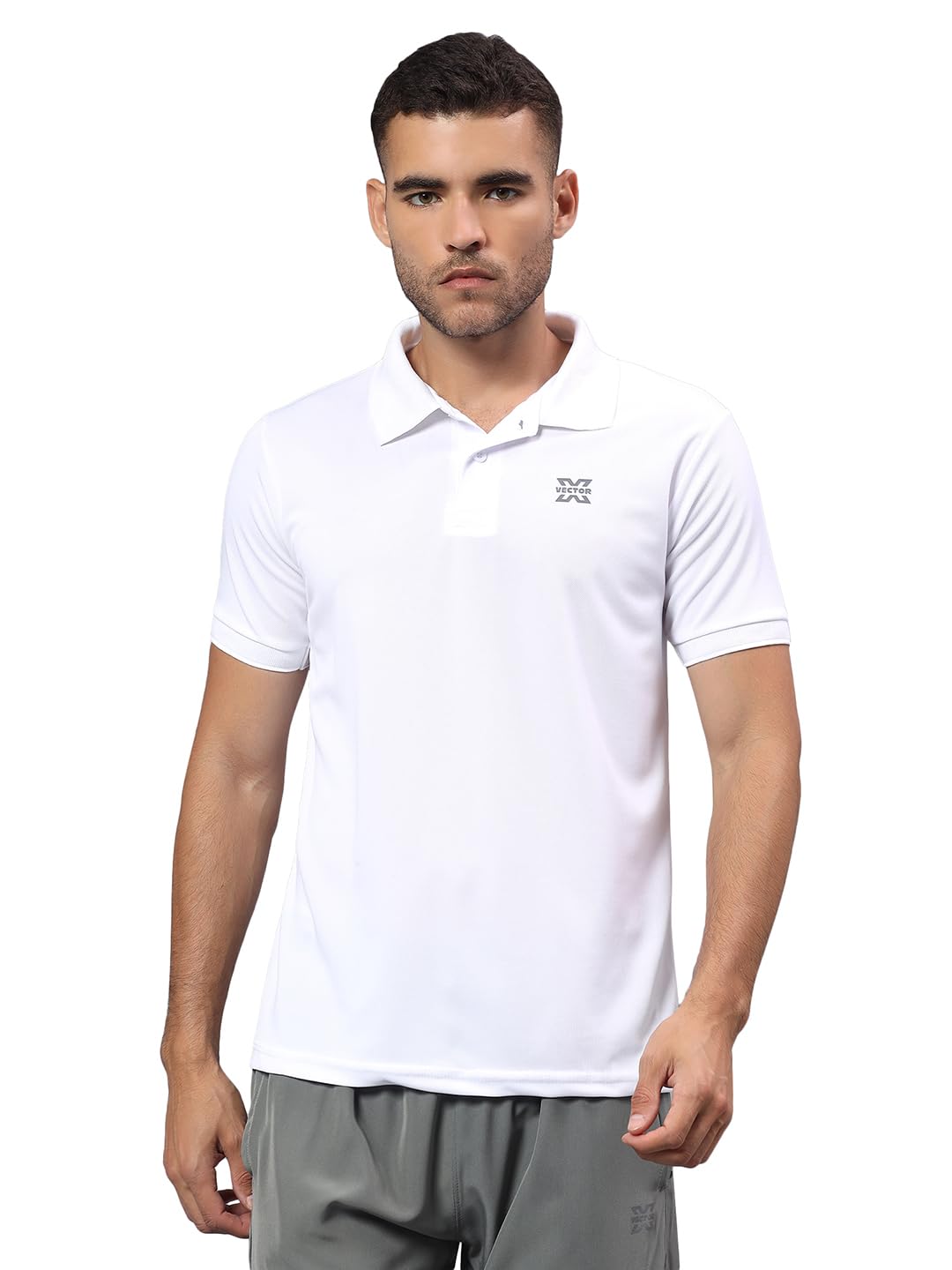 vector x Stylish & Premium All Day Wear Sports Active wear Body Fit Tee Shirt|Men Casual Polo Band Collar Neck Polyester Half Sleeves T-Shirt|for Running Gym Workout or Fitness Activities-picture-15