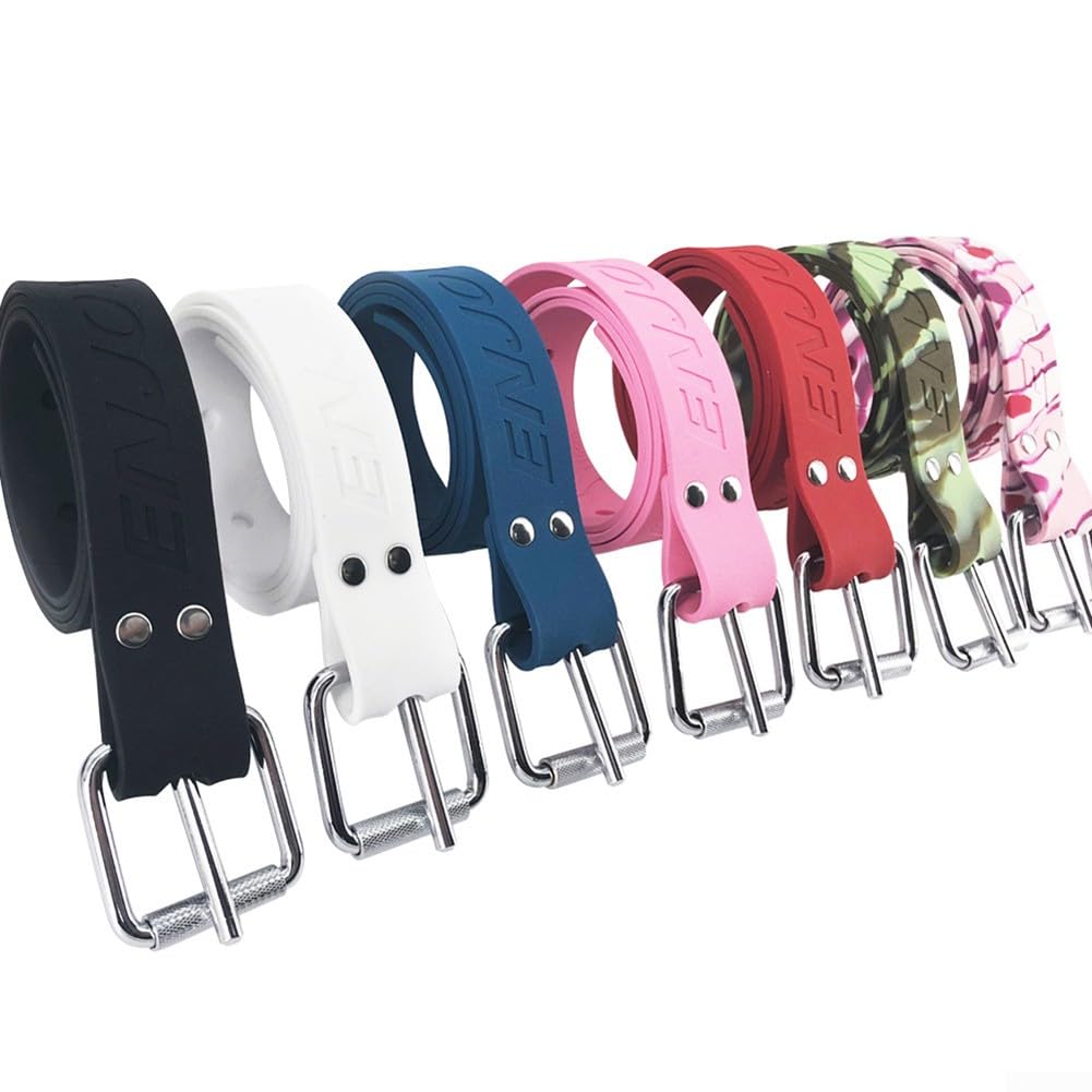 Ceinture de poids de plongée réglable avec boucle à dégagement rapide en acier inoxydable, 1,5 m en silicone pour plongée sous-marine, pêche sous-marine
