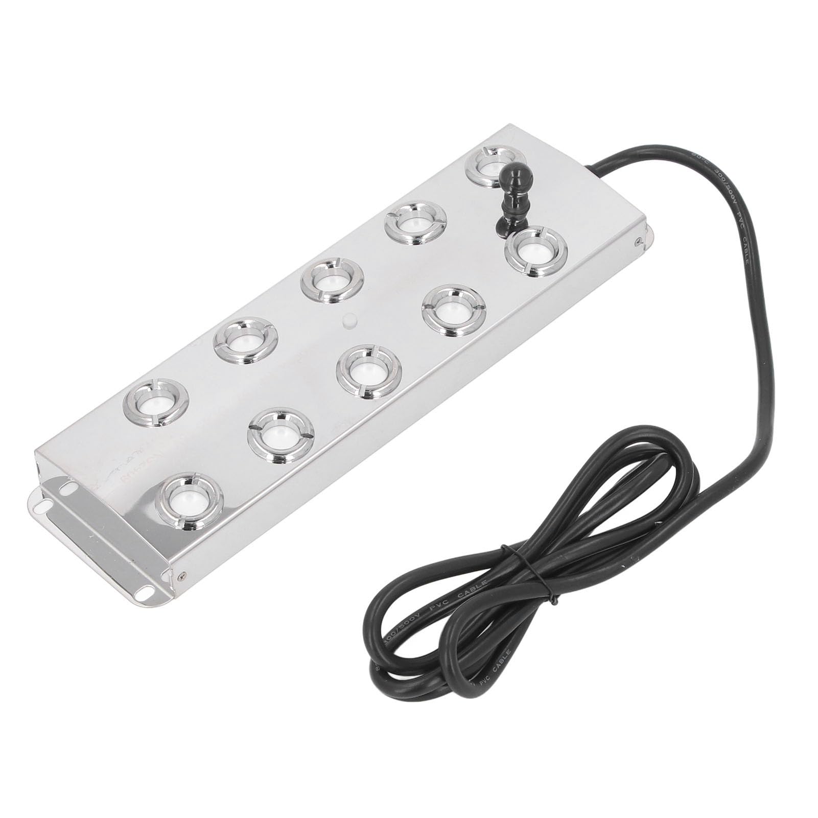 Jiawu 10-głowicowa Ultradźwiękowa Wytwornica Mgły DC45-48V 1,5 M Kabel Fontanna do Stawu Wodnego Fogger IP67 Wodoodporna Stal Nierdzewna Przeznaczona do Kontaktu z żywnością