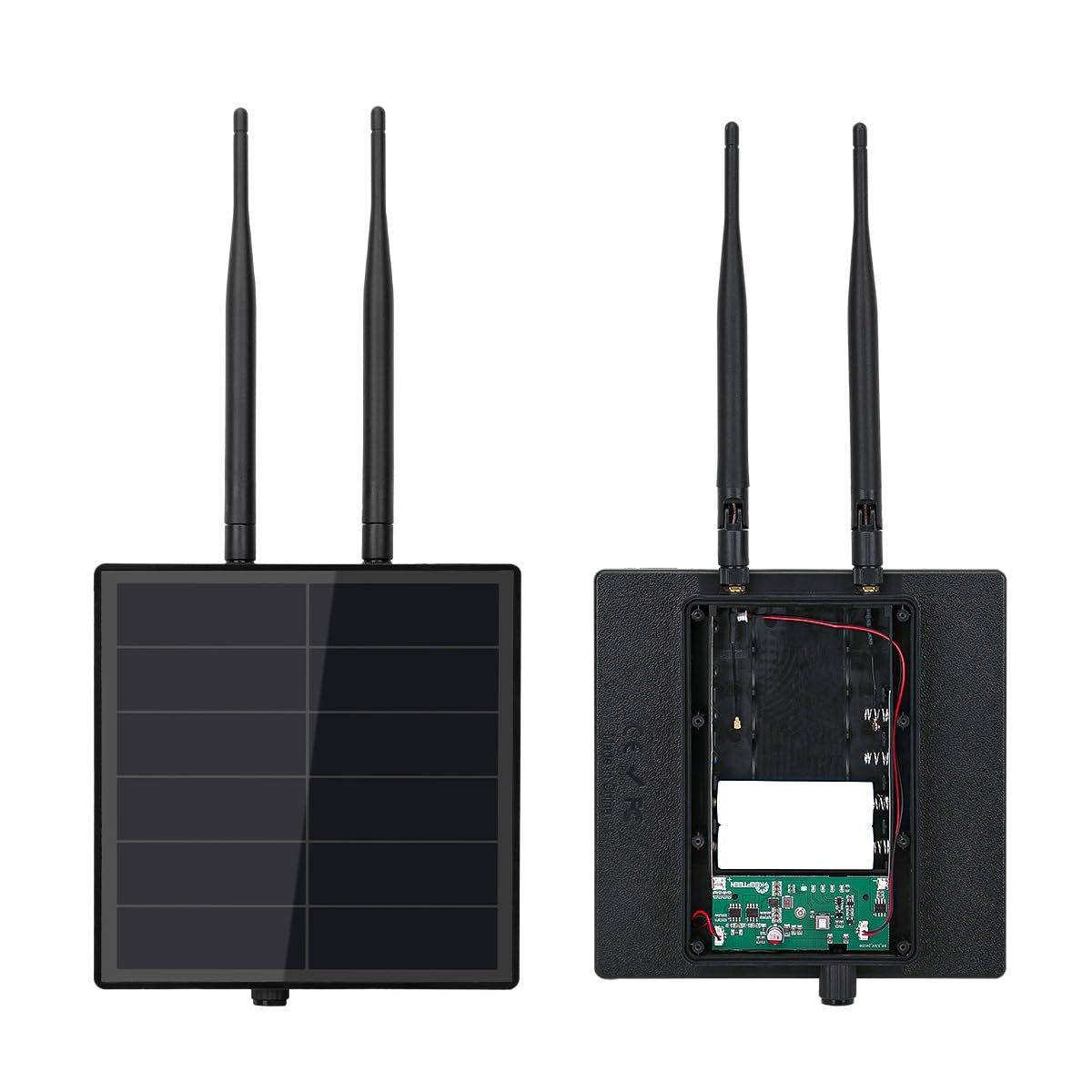 D5-2A 5W Solar Panel System for Rak4631 LoRa Module for DIY Meshtastic Meshcore LoRa Node Kits with 868MHz & 2,4g BLE Antenna