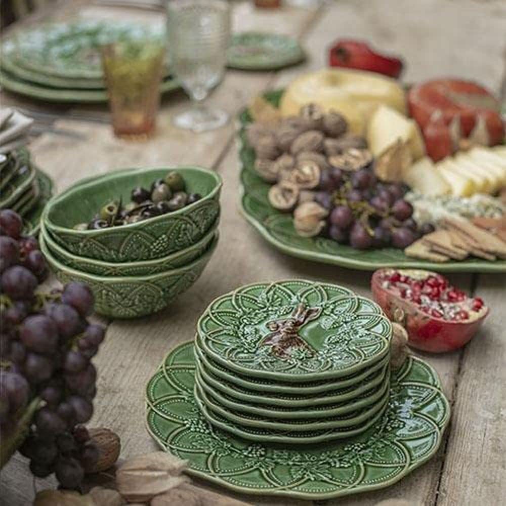 Bordallo Pinheiro Woods Hare Bread & Butter Plates, Set of 4