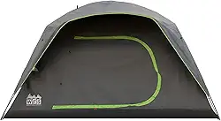 WFS Barraca de acampamento blackout para 8 pessoas, cinza, 3,5 x 2,7 m