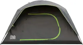 WFS Barraca de acampamento blackout para 8 pessoas, cinza, 3,5 x 2,7 m