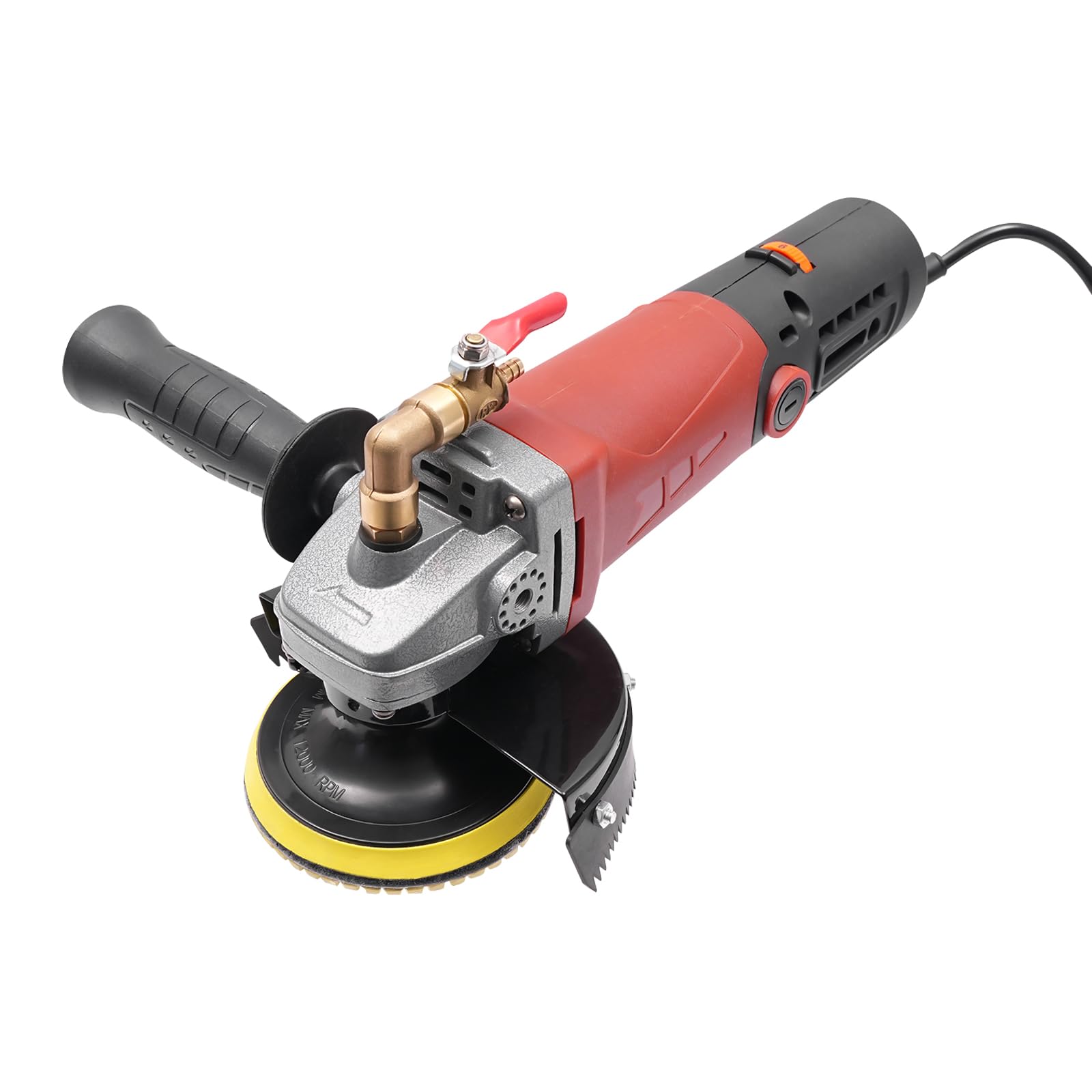 Pulidora húmeda, 860 W, pulidora manual profesional, 6 velocidades, lijadora de hormigón, 5000 rpm, para vehículos, granito, piedra, baldosas de cerámica, baldosas de suelo