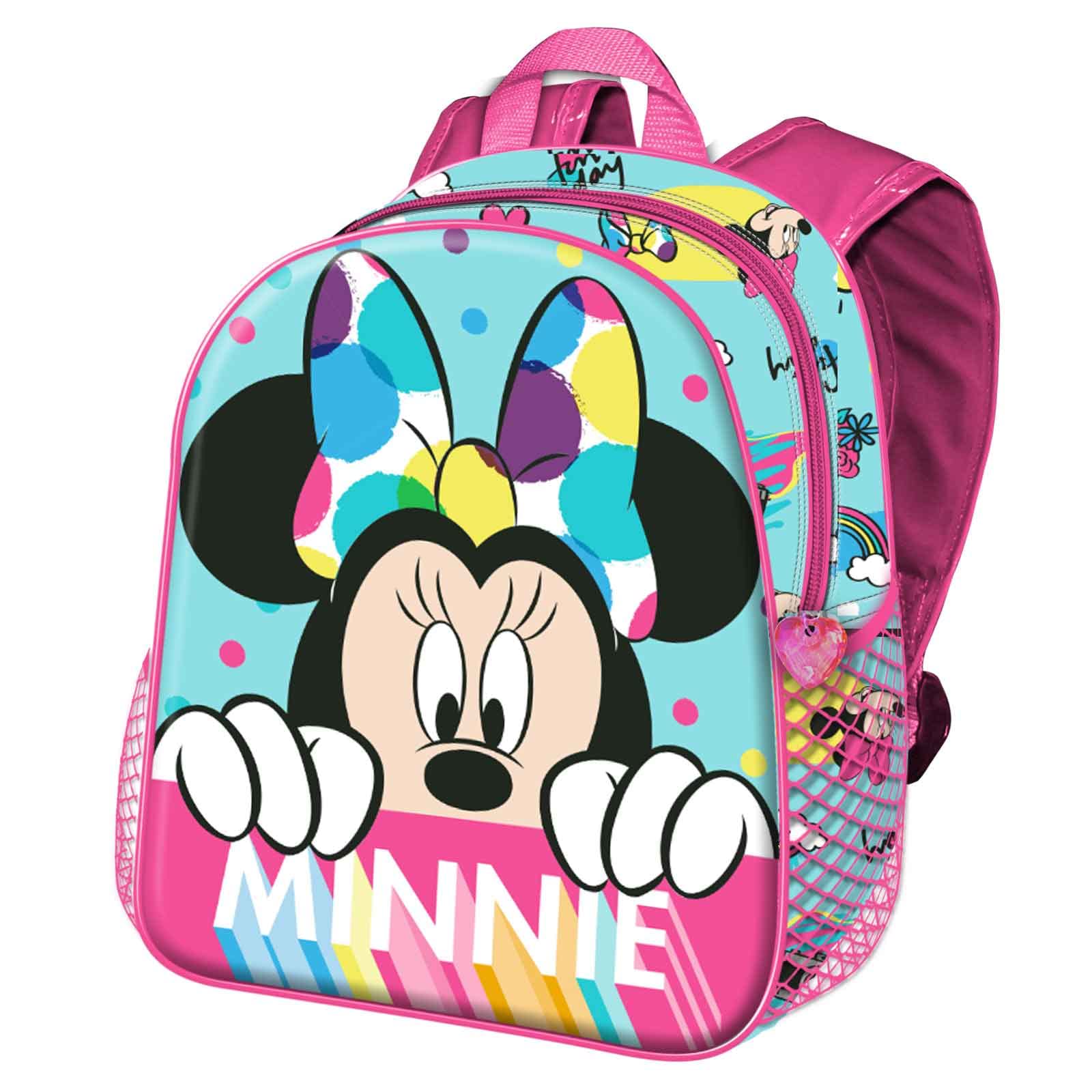 Disney Minnie Mouse Wishful-Mochila Basic, Azul, 31 x 39 cm, Capacidad 18.2 L
