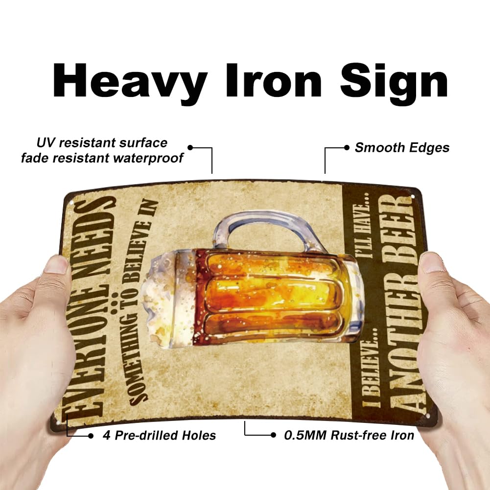Amazon.com: SUPERDANT I'll Have Another Beer Metal Sign Beers Tin