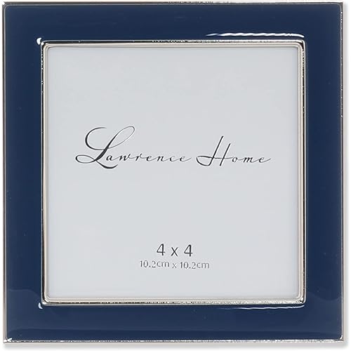 Lawrence Frames Metal Frame, Polished Enamel, Blue, 4x4