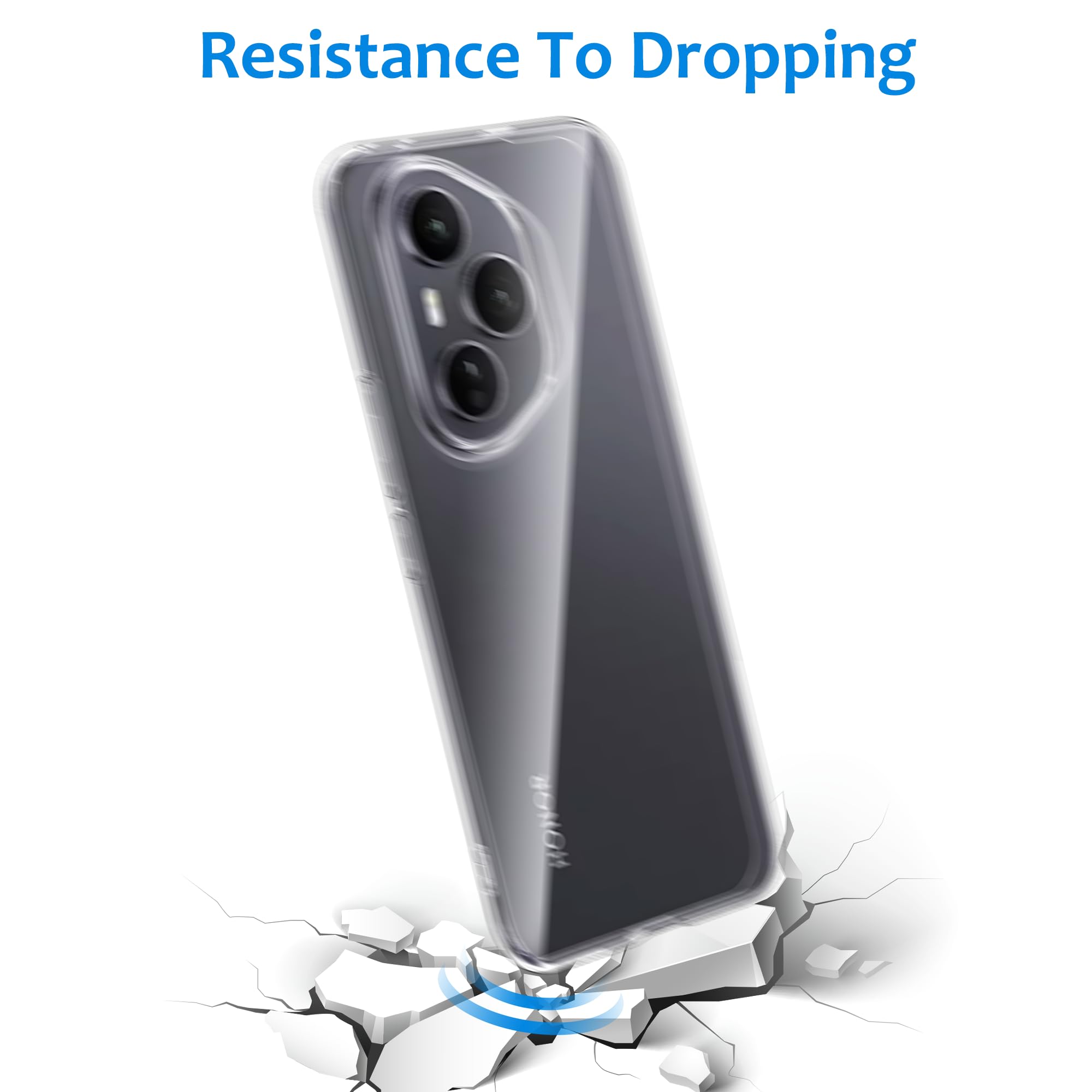 CAUHENYEE Trasparente Cover per Honor 400 Pro 5G Custodia, Cover in TPU ultrasottile, Flessibile e Trasparente, Antigraffio, Antiurto