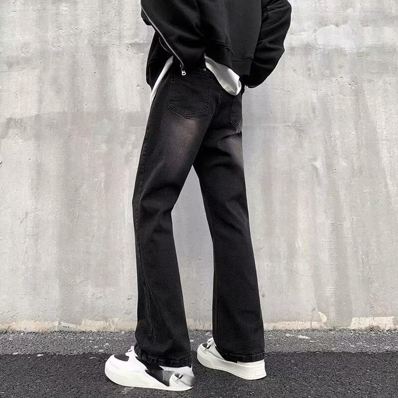 Men's Denim Straight-Leg Pants American Casual3