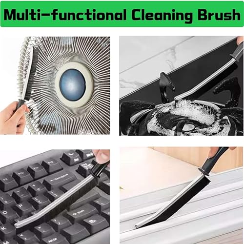 Miniatura 5 de Juego de 3 cepillos de limpieza de huecos, juego de cepillos de limpieza de hendiduras, cepillo limpiador de lechada, cepillo de cerdas duras,