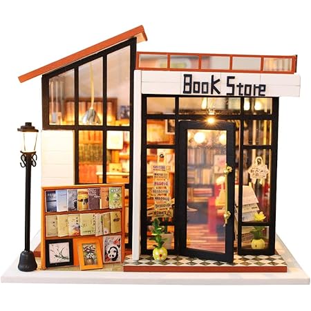 Amazon Com Diy Miniature Dollhouse Wooden Furniture Kit Book Shop Diy Mini House 1 24 Scale Room Assembly Doll House Building Kit Festival Birthday Gifts For Adults Girls With Led Light Dust Cover Music Amazon Com Diy Miniature Dollhouse Wooden Furniture Kit Book Shop Diy Mini House 1 24 Scale Room Assembly Doll House Building Kit Festival Birthday Gifts For Adults Girls With Led Light Dust Cover Music
