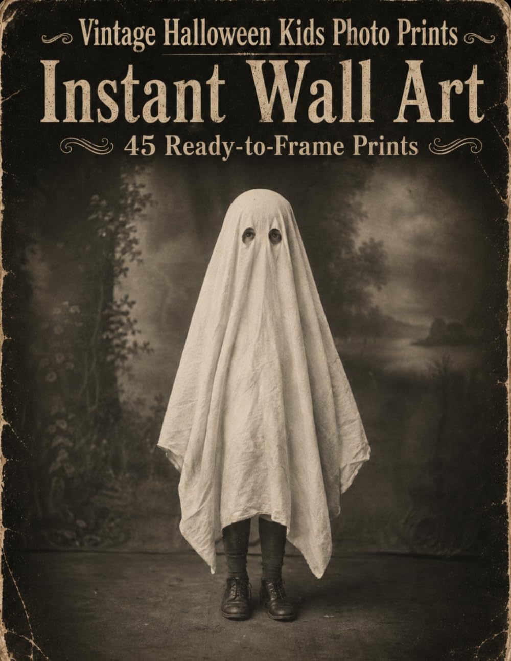 Instant Wall Art: Vintage Halloween Kids Photo Prints: 45 Ready-to-Frame Prints (Halloween Wall Art)