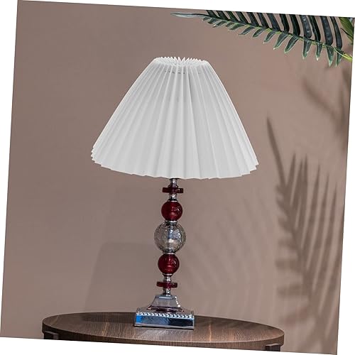 Miniatura 8 de Housoutil 1 pantalla plisada decoración de mesa mini luces colgantes mini lámpara pantalla lámpara lámpara pantallas lámpara lámpara pantalla