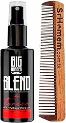 Kit Tônico Para Crescer Barba Blend e Pente Duplo Big Barber