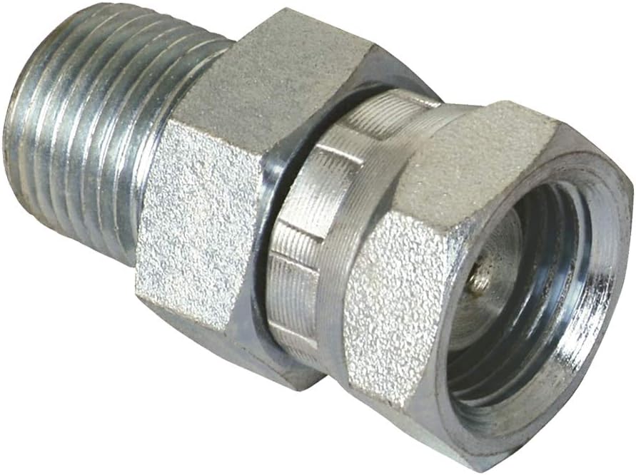 Apache 39004225 1/4" Male Pipe x 3/8" Female Pipe Swivel, Hydraulic Adapter