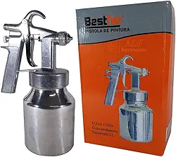 PISTOLA DE PINTURA PNEUMATICA EM ALUMINIO DE BAIXA PRESSAO COMPLETA