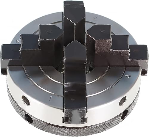 Miniatura 6 de kimllier Portabrocas de torno de madera de 3 pulgadas y 4 mandíbulas, mandril de torno de madera de 1 pulgada x 8TPI, accesorios de torno de madera