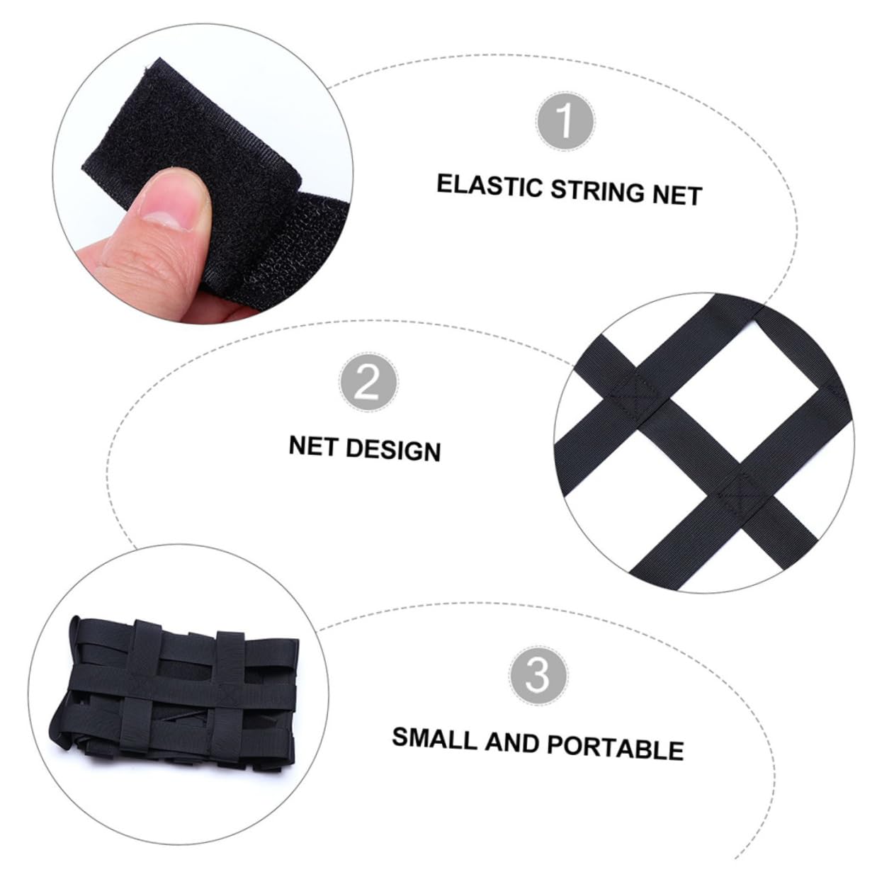 2pièces Filet à Bagages Élastique pour Toit De Voiture Filet De Rangement pour Véhicule Lot de Nylon