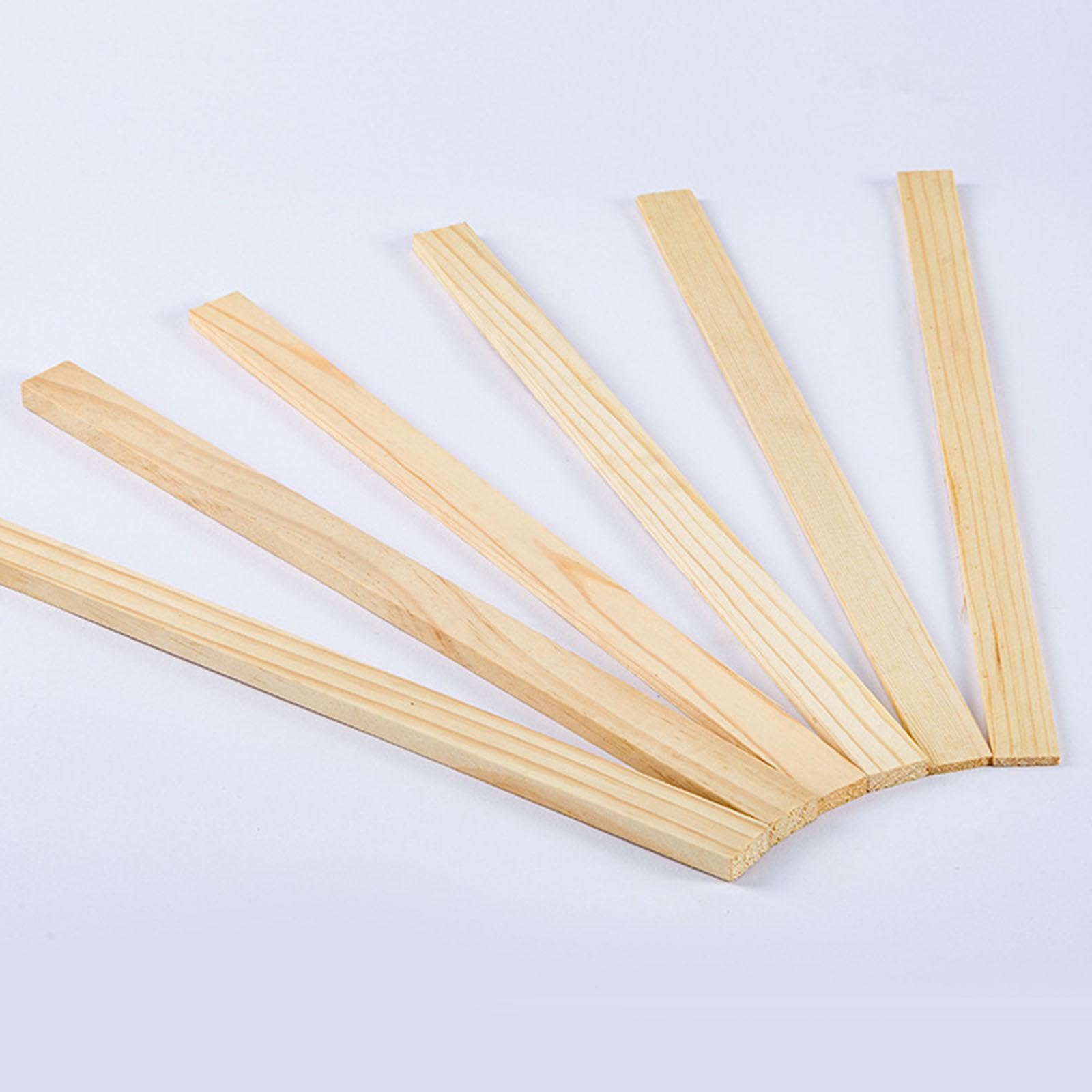 2 Guías de Rodillo de Madera para Medir Tiras de, Artesanías para Pizza, Pastelería, Arcilla de Cerámica Ligera, Guía de Palos de 40cm, 3MM
